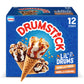 Drumstick Lil Drums Vanilla Fudge Swirl and Vanilla Swirl Sundae Cones Ice cream, caramel, 27 Fl Oz, 12 count (pack of 1)