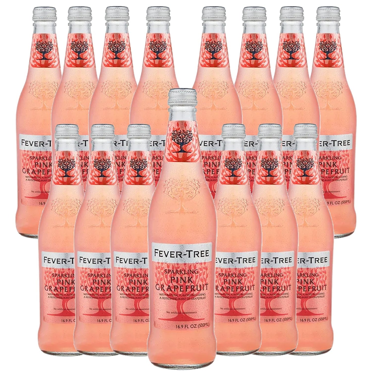 Fever Tree Sparkling Pink Grapefruit Soda - Premium Quality Mixer and Soda - Refreshing Beverage for Cocktails & Mocktails 500ml