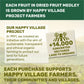 Happy Village Organic Dried Fruit Mix - Apricots, Figs, Strawberries & Tart Cherries, 20 Oz - Kosher, Non-Gmo, No Refined Sugar,