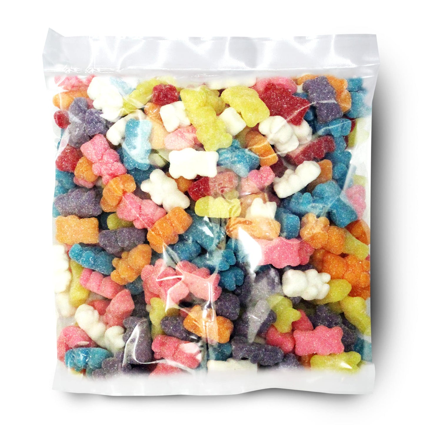 Rainbow Gummy Bears Sugared, 2.2 Pound Bag, Assorted Fruit Flavored Candy, The Hampton Popcorn & Candy Company
