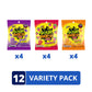 Sour Patch Kids Fruit Flavors Soft & Chewy Candy Variety Pack, Peach, Grape, Strawberry, 12 Bags