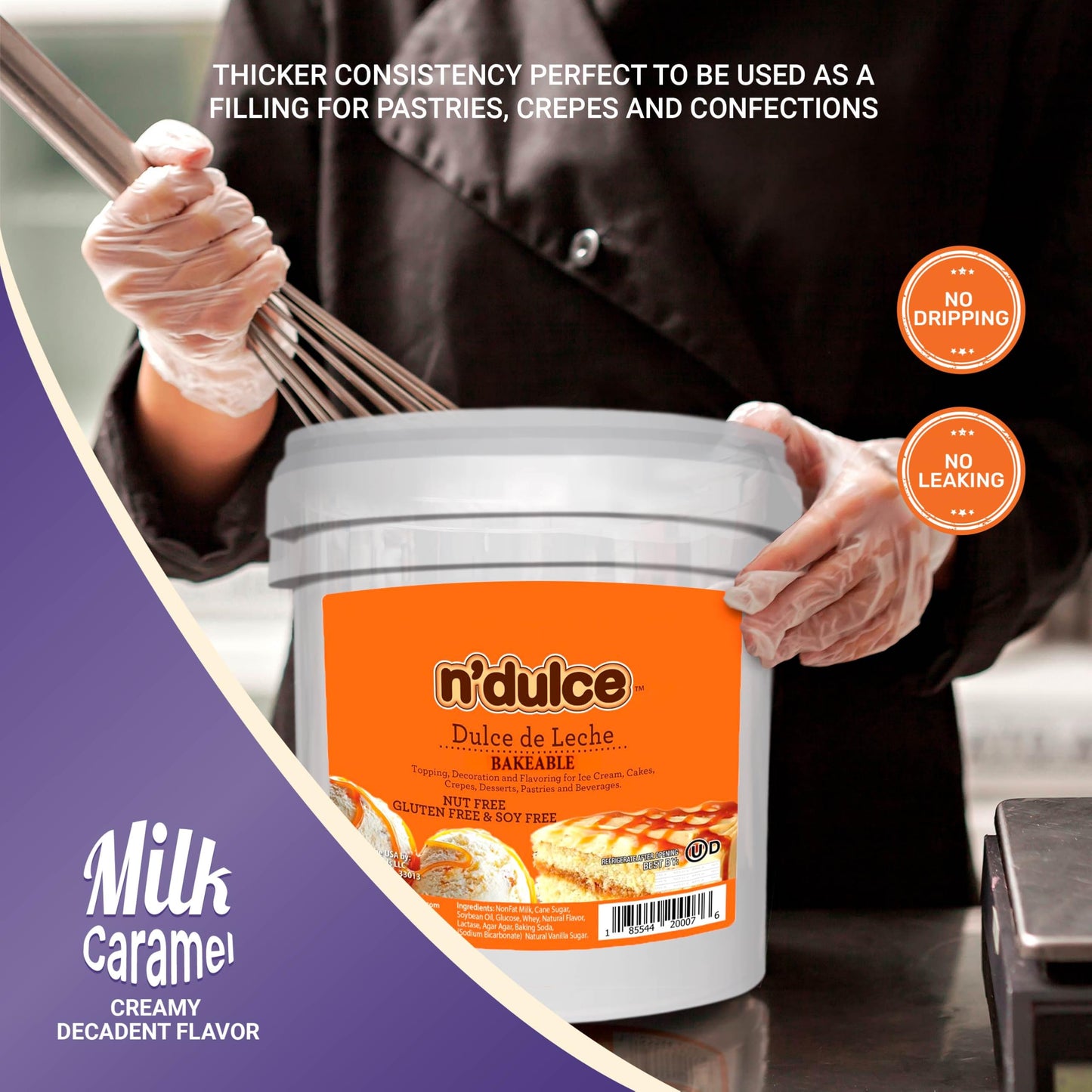 Gaucho Ranch Dulce de Leche Bakeable Caramel Milk Extract - 200 Ounces