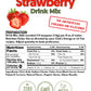 Gramzero All Natural Strawberry Zero Calorie Sugar Free Drink Mix, Great For Nutrition Club Loaded Tea, Stevia Sweetened