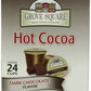 Grove Square Hot Cocoa Dark Chocolate, 24 Single Serve Cups, Rich Brown, Model 12G109F4652
