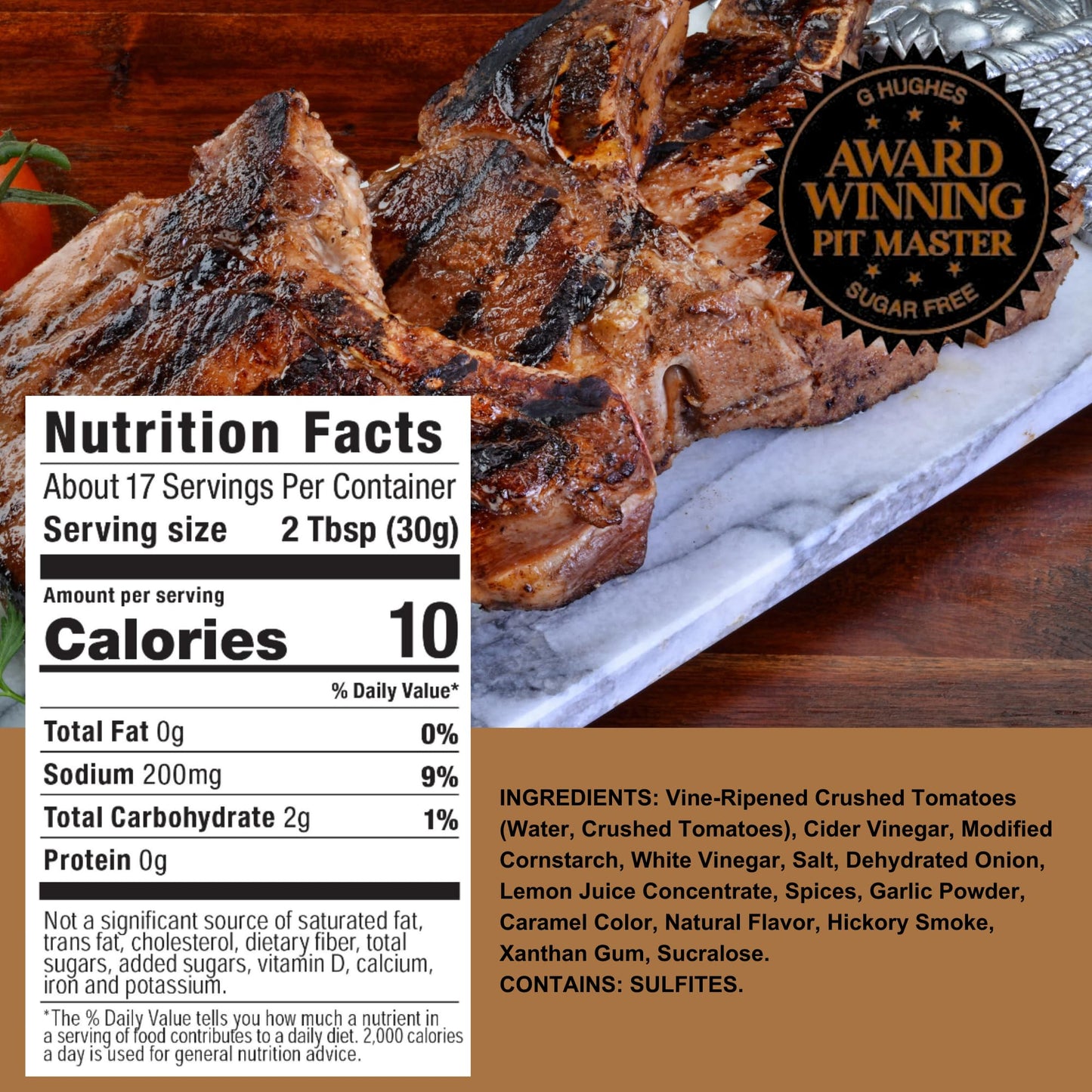 G Hughes Sugar Free, Honey Bbq Sauce - Honey Barbecue Sauce, Sugar Free Bbq Sauce, Keto Honey Bbq Sauce, Gluten Free Honey Barbecue Sauces, Keto Bbq Sauces, Low Carb Barbecue Sauce -18 Oz (3-Pack)