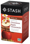 Stash Tea Cinnamon Apple Chamomile Herbal Tea - Caffeine Free, Non-GMO, 20 Count (Pack of 6) - 120 Bags Total