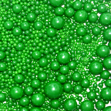 Sentovac Green Pearl Sprinkles Edible Sugar For Cake Decorating Fancy Sprinkles Cake Topper Cupcake Cookie Baking Decorations St Patrick'S Day Halloween Christmas Valentine'S Day Wedding Supplies
