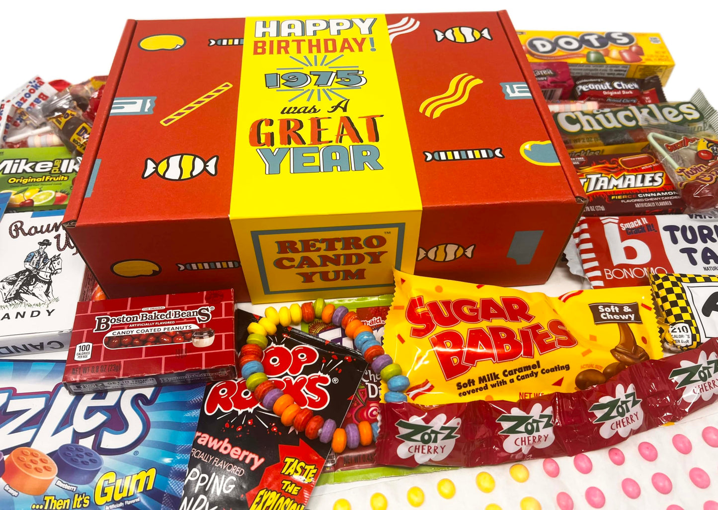 1975 Retro Childhood Candy Gift Box For 50Th Birthday 1970S Sweets Jn