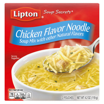 Soup Secrets Lipton Instant Soup Mix Chicken Flavor Noodle For A Warm Cup Of Soup Cooks In 5 Minutes 4.2 Oz