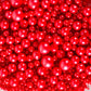 Kasvan Red Pearl Sugar Sprinkles - Edible Candy Pearls 130G/4.58 Oz, Mix Size, Baking Cake Decorations, Ice Cream Toppings And C