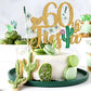 Tivurcia 60Th Fiesta Cake Topper, Cheers To 60 Years/Taco Bout 60 Cake Decor,Tropical Hawaiian Mexican Summer Themed Happy 60Th