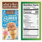 Lets Do Gluten Free Ice Cream Cones - Sugar Cones for Ice Cream, Mini Ice Cream Cones, Ice Cream Cups, Crispy Cones, Mini Cake C