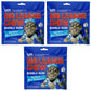 Big League Chew Blue Raspberry Bubble Gum 3-Pack - 2.12oz Packets - Baseball Candy for Treats & Party Favors