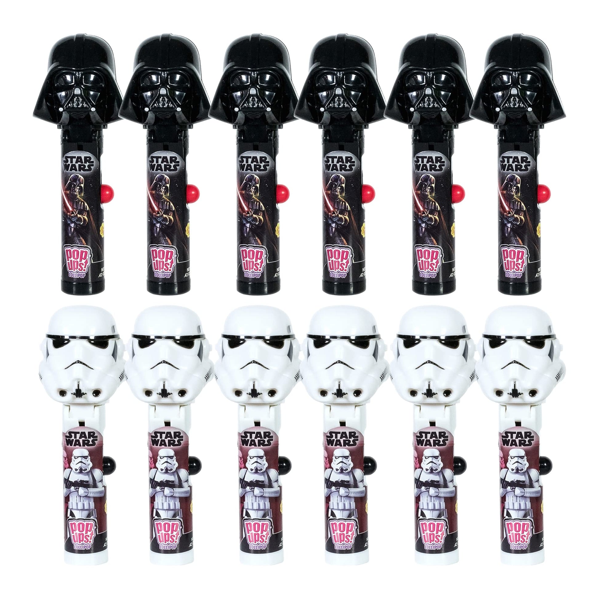 Pop Ups! Star Wars Lollipop Holder | Collectable Star Wars Toy Lollipop Case | Star Wars Party Favors For Goodie Bags, Pi