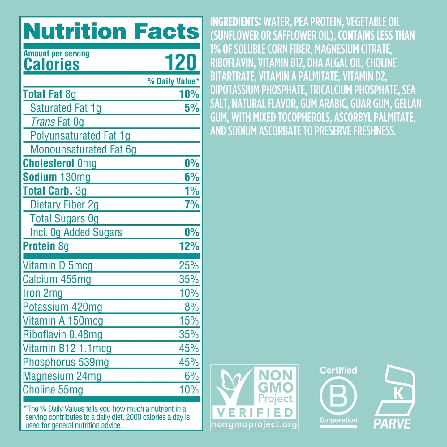 Ripple Kids Plant Based Milk 8g of Quality Sourced Pea Protein, Calcium, Shelf Stable, Vegan and NonGMO Certififed, Dairy, Soy,