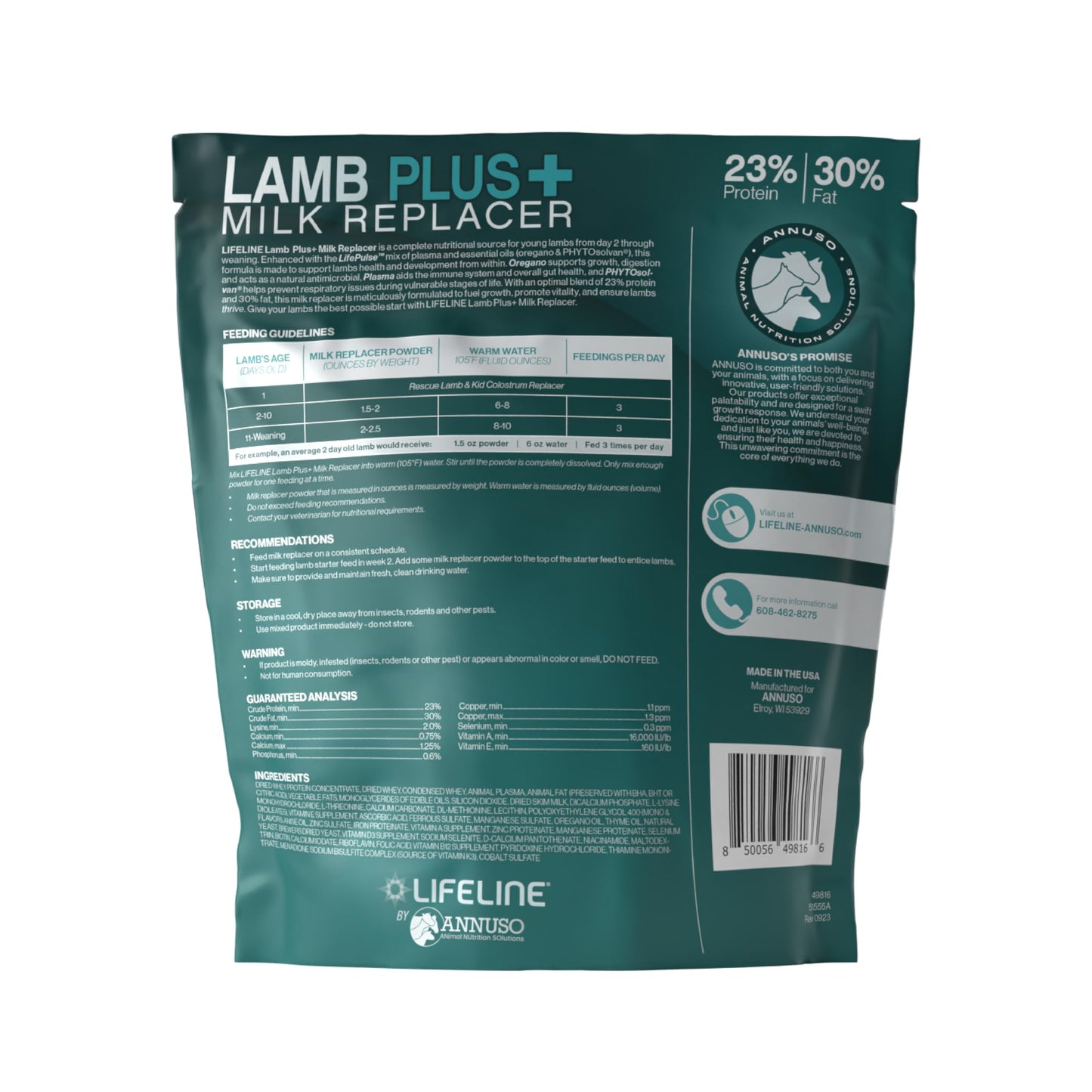 LIFELINE Lamb Plus 23:30 Milk Replacer 6 lb