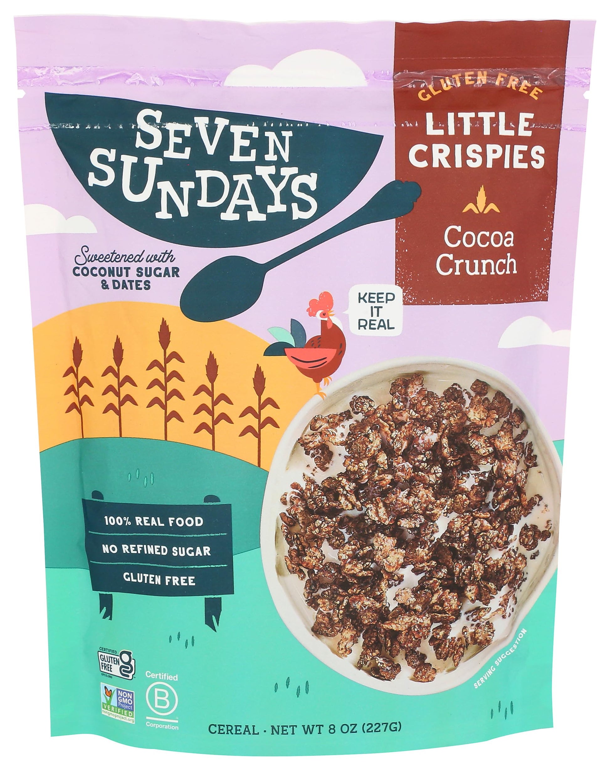 SEVEN SUNDAYS Cocoa Crunch Little Crispies Cereal, 8 OZ