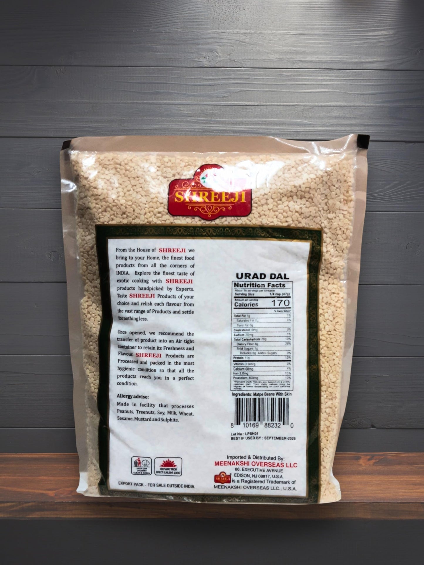 Urad Dal (Matpe Beans With Skin) 4Lb