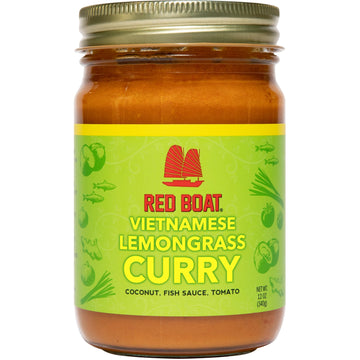 Red Boat Fish Sauce Lemongrass Curry, 12 oz - Complex Flavors, Simple Ingredients, Ready in 20 Minutes