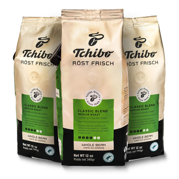 Tchibo Whole Bean Coffee - Rst Frisch Classic Blend - Medium-Roast Arabica Beans with Rich Aromas of Red Berries and Dried Fruit