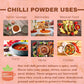 Spicy Organic Red Chili Powder - Usda Certified Organic, Non-Gmo - Perfect For Adding A Smoky, Spicy Flavor To Soups, Stews, Chi