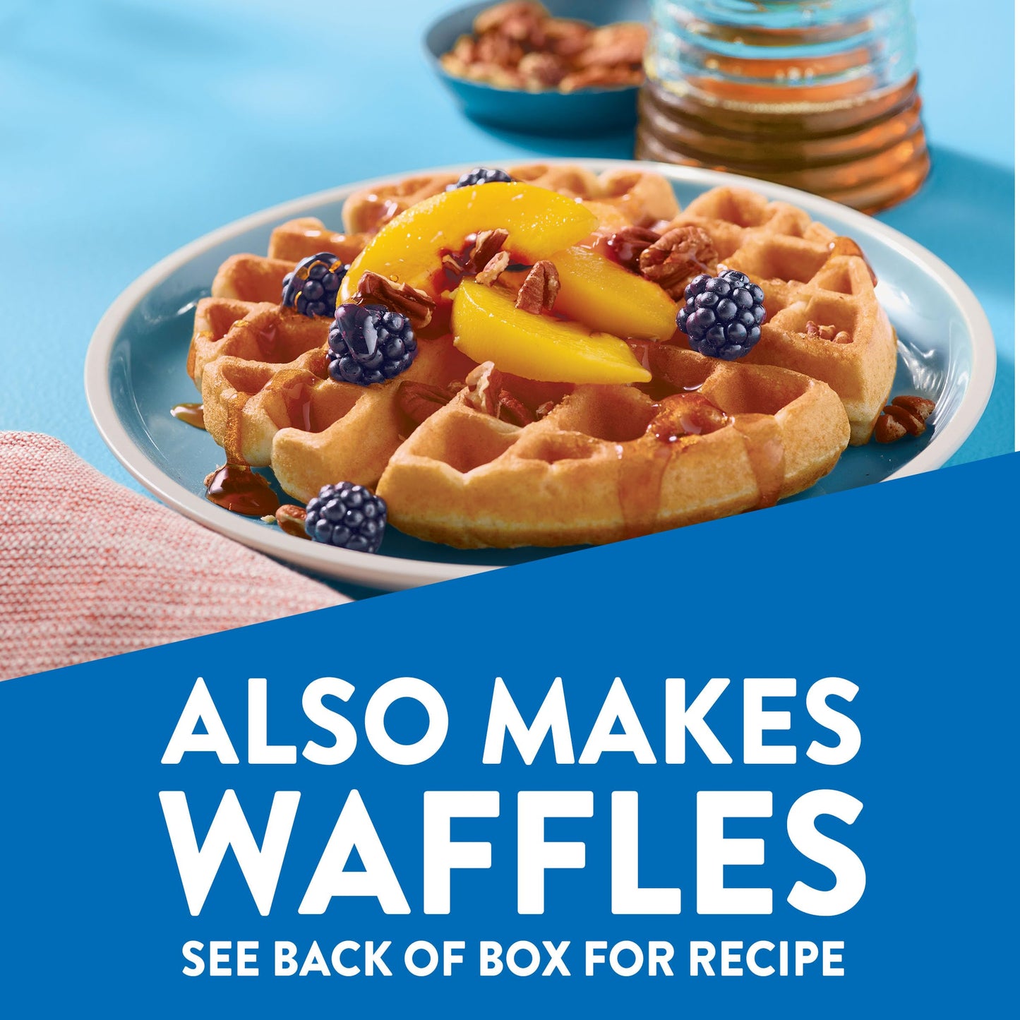 Krusteaz Light and Fluffy Buttermilk Complete Pancake Mix, Waffle and Pancake Mix, Just Add Water, 32 oz Box