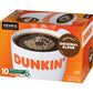 Dunkin Donuts K-Cup Pods, Medium Roast Original Blend, 10 Count, 1 Pack
