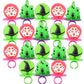 Wicked Lollipop Rings  Individually Wrapped Fruit Flavored Candy  Perfect Party   18 Count