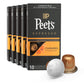 Peets Coffee Medium Roast Espresso Capsules, Compatible with Nespresso, 50 Count (5 Boxes of 10), Dark Roast, Model ANICEMOON