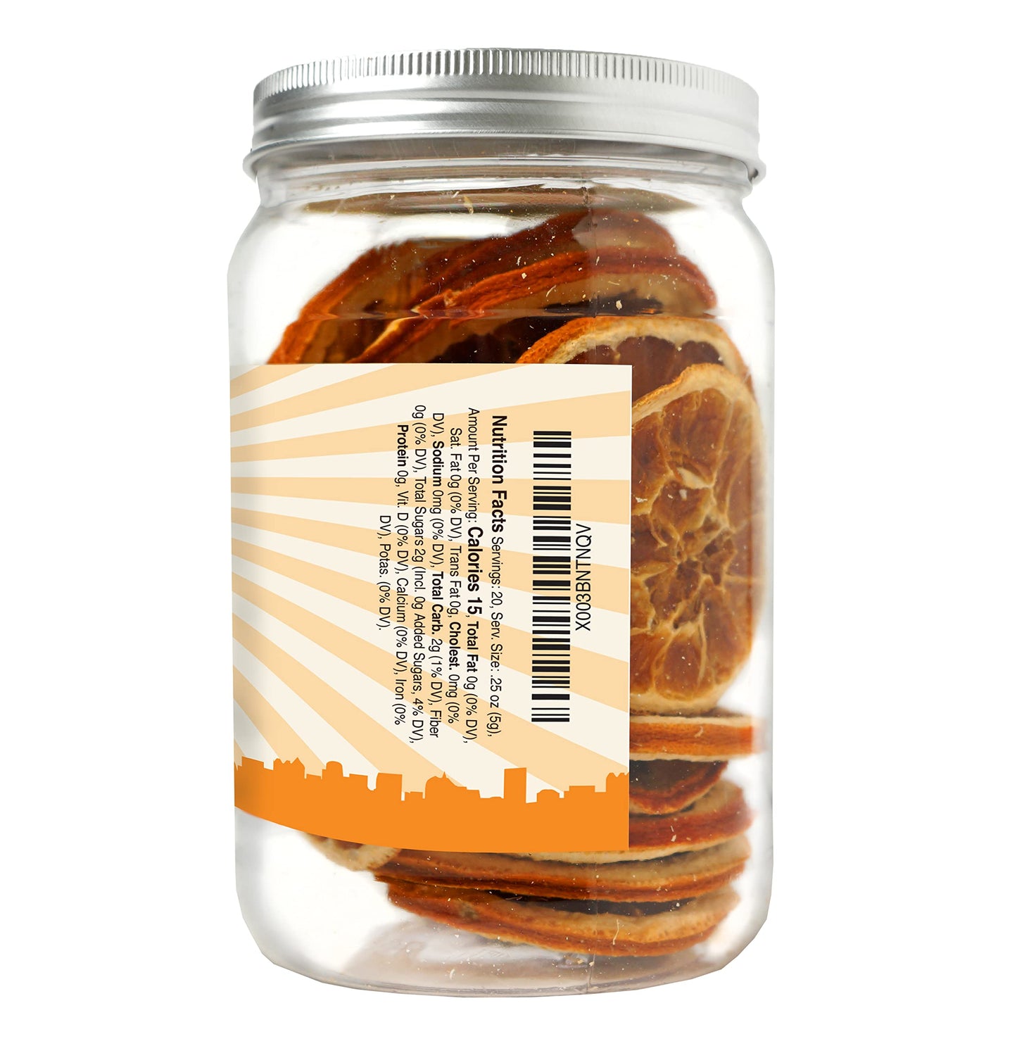 Barrel Roll Bar Essentials Dried Orange Slices for Cocktails, 4 Ounces, Preservative Free, Large Dehydrated Oranges