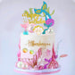 25 Pcs Glitter Mermaid Theme Birthday Cake Topper Under The Sea Party Supplies Cake Decoration Cupcake Toppers Mermaid Tail Star