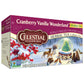 Celestial Seasonings Herbal Tea, Cranberry Vanilla Wonderland, 18 Count (Pack of 6), Natural Flavor