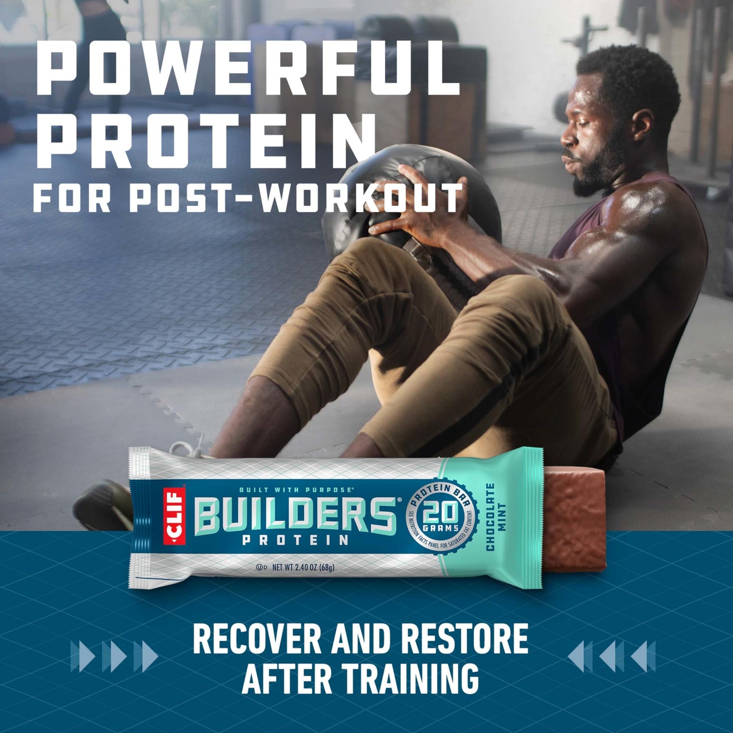 Clif Builders Protein Bars - Chocolate Mint And Chocolate Flavor - Variety Pack - 20G Plant Based Protein - Gluten Free - Non-Gmo - Low Glycemic - No Artificial Sweeteners - 2.4 Oz. (10 Count)