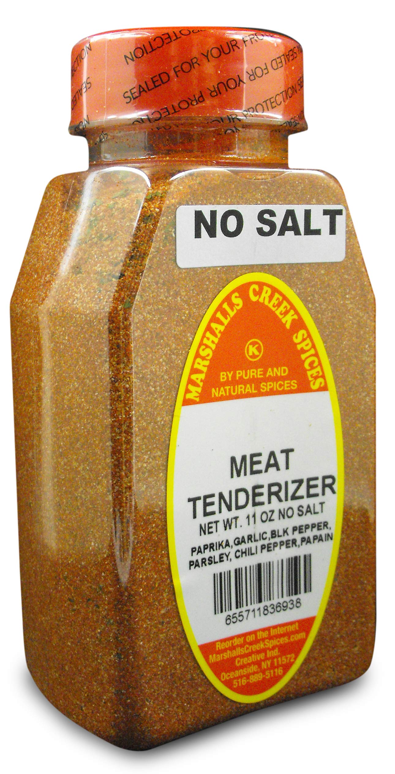 Marshalls Creek Spice Co. No Salt, Seasoned Meat Tenderizer, 11 Ounce