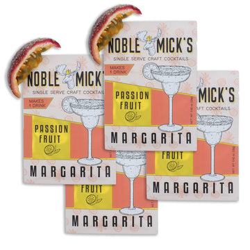 Noble Micks Craft Cocktail Mix, Passionfruit Margarita, 4 Pack, Multicolor