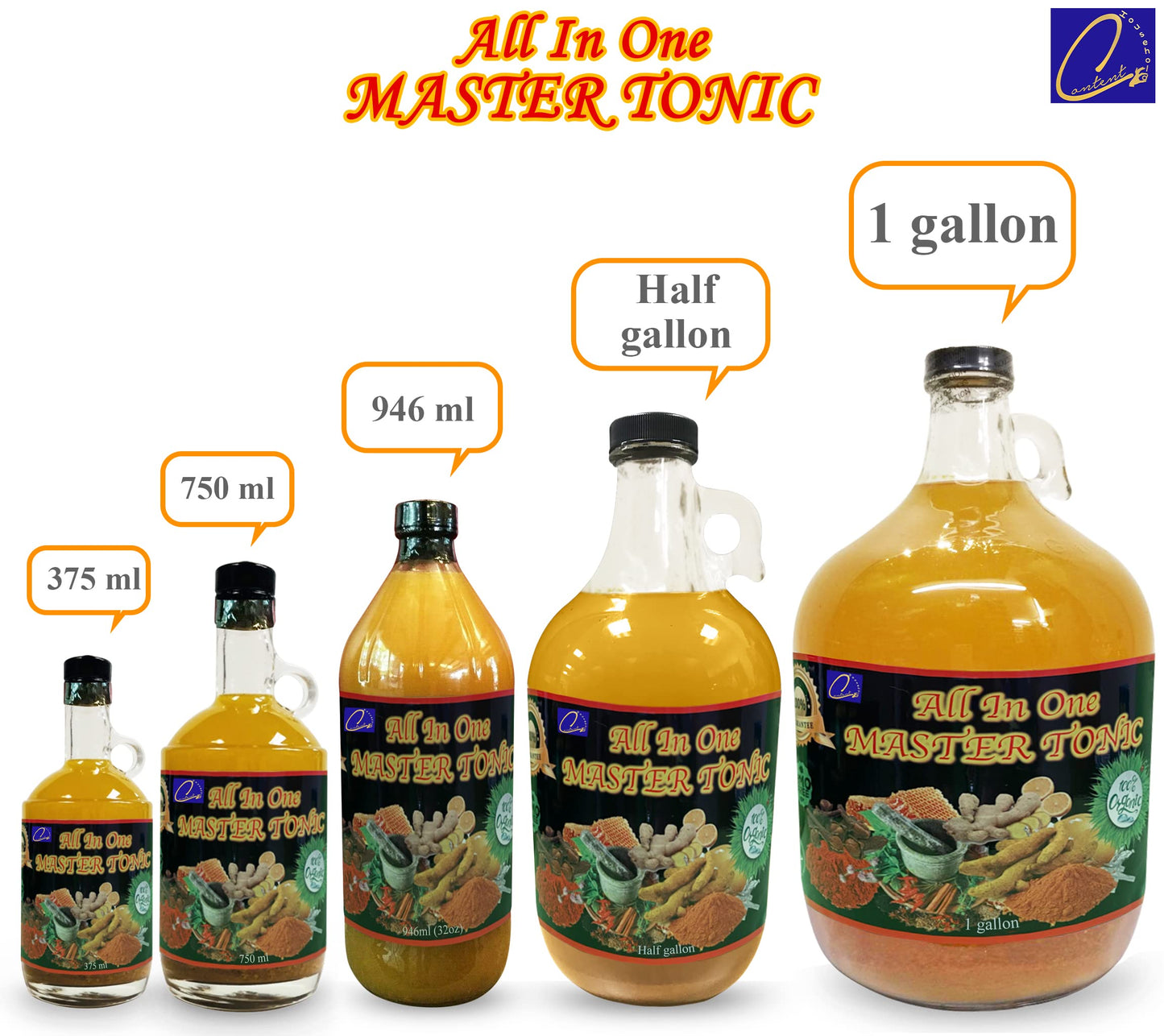 Content Household 13oz All in One Master Tonic - 13 Fl Oz (Pack of 1)