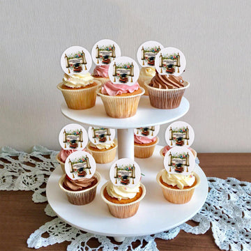40Pcs Edible 2025 Graduation Cupcake Toppers Congratulations Graduate 2025 Cupcake Picks Glutinous Rice Paper Drink Topper For 2