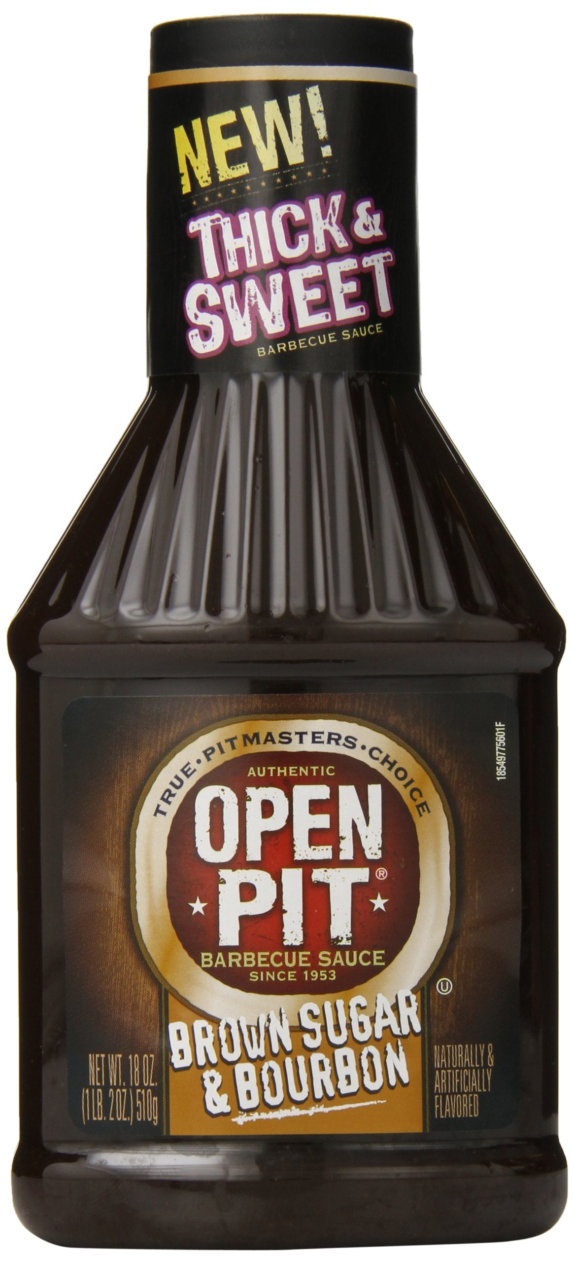 Open Pit Barbecue Sauce, Thick & Sweet Brown Sugar & Bourbon, 18 oz. (Pack of 12)