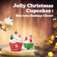 Christmas Sprinkles for Baking 16Pcs - 4 Designs Santa  Gingerbread Man  Holiday Stocking  Christmas Tree - Edible Decorations for Cookies  Cakes  Cupcakes  Holiday Desserts