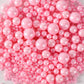 KASVAN Pink Pearl Sugar Sprinkles - Edible Candy Pearls, 130g, Baking Cake Decorations, Ice Cream Toppings, Wedding Supplies