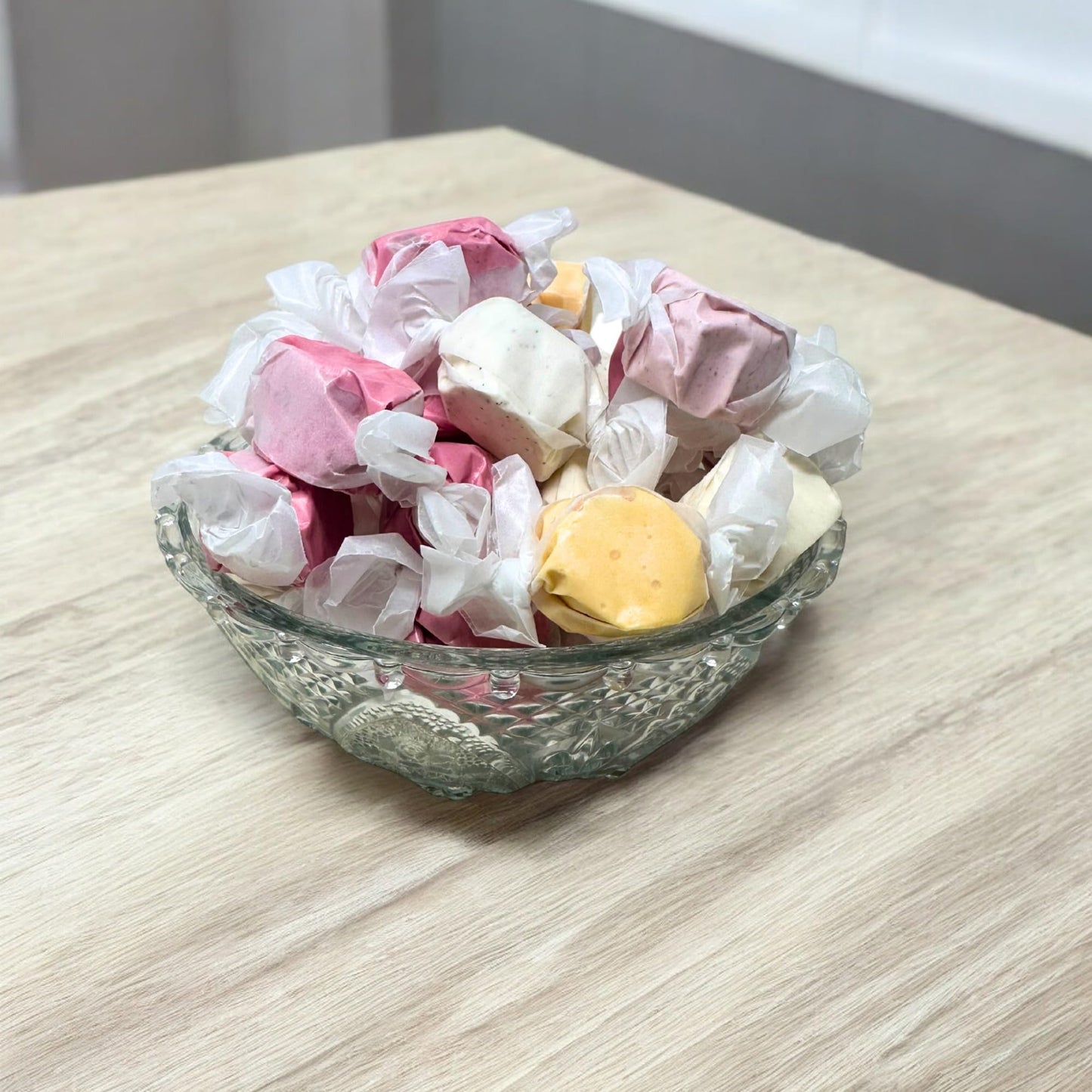 Simply Taffy Soft & Chewy Gourmet Taffy Made With Real Fruit Puree 12-Oz Bulk 2 Pack Mango, Banana, Raspberry, Blueberry, Chocol
