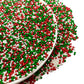 Se Si&Moos Red Green And White Christmas Sprinkles For Cake Decorating Red Green White Nonpareils Edible Pearls For Cake Decorat