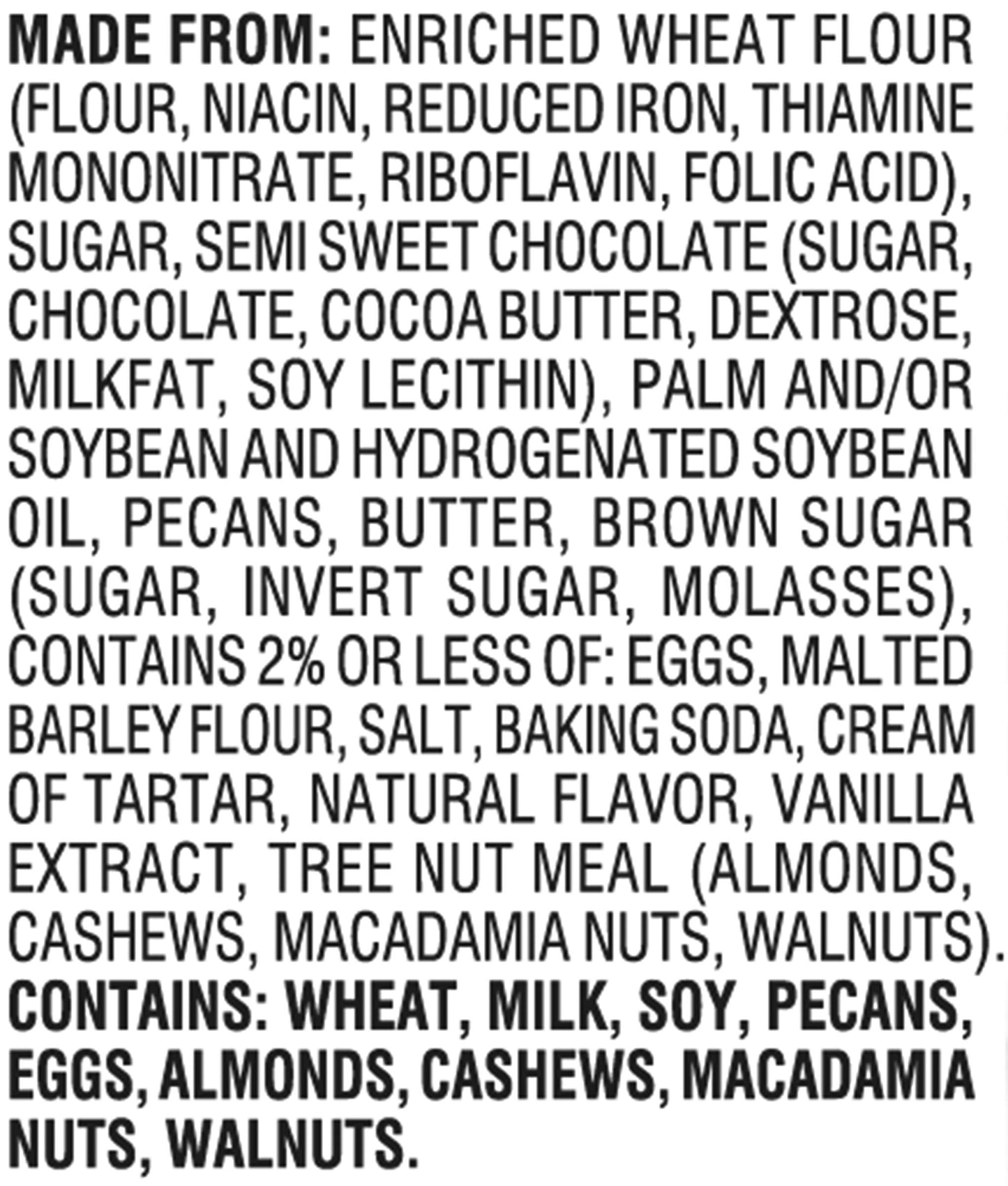 Pepperidge Farm Chocolate Chunk Crispy Cookies, Chesapeake Dark Chocolate Pecan, 7.2-Ounce (Pack Of 6)