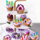 80 Pcs Edible Wafer Paper Cupcake Toppers For Cake Decorating - Butterfly Themed Baby Shower, Wedding, Birthday Party Cupcake De