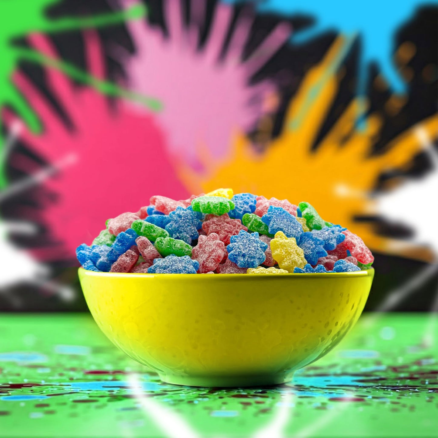 SOURZAP Sour Gummy Candy - Assorted Fruit Flavors - 8-Ounce Pack - Blue Raspberry, Tutti-Frutti, Green Apple, Strawberry