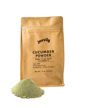 Jovvily Cucumber Powder - 4Oz - Real Cucumbers - Easily Dissolves