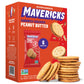 Mavericks Sandwich ers Peanut Butter - Plant-Based Peanut Butter Sandwich  Snack ers  Whole Grain  Non-GMO - 1 Box (6 Snack Packs)
