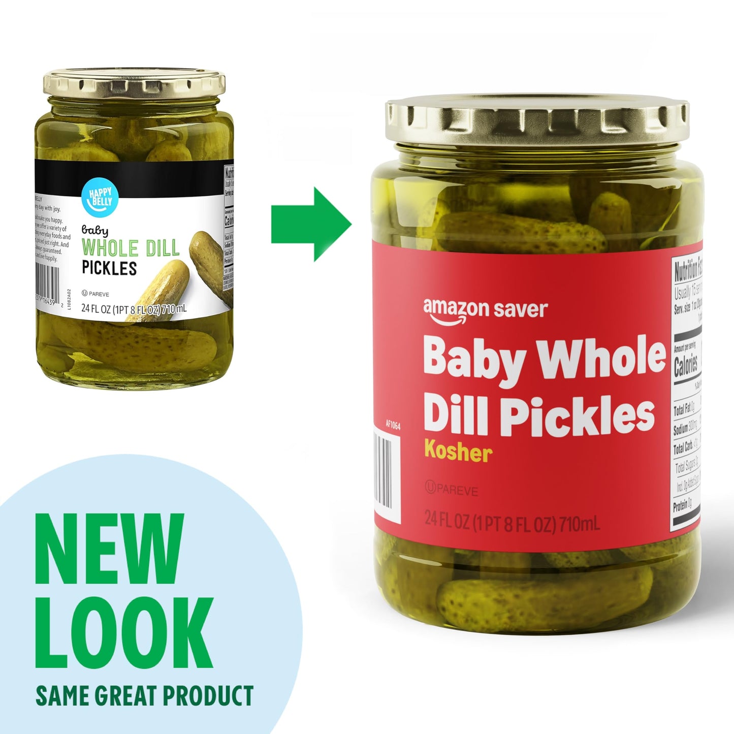 large online retailer Saver Whole Dill Pickles, Kosher, 24 Fl Oz, Pack of 1