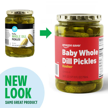 large online retailer Saver Whole Dill Pickles, Kosher, 24 Fl Oz, Pack of 1