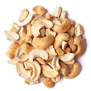 Food to Live Dry Roasted Cashew Halves and Pieces, Unsalted, Keto, 8 Pound